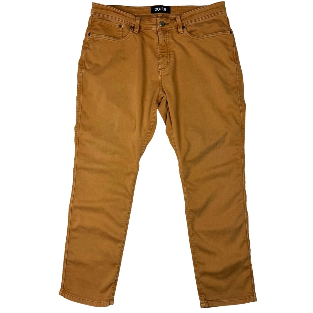 DU/ER N2X No Sweat Relaxed Taper Pants Mens 36x30 (fit 36x29) Caramel Gorpcore